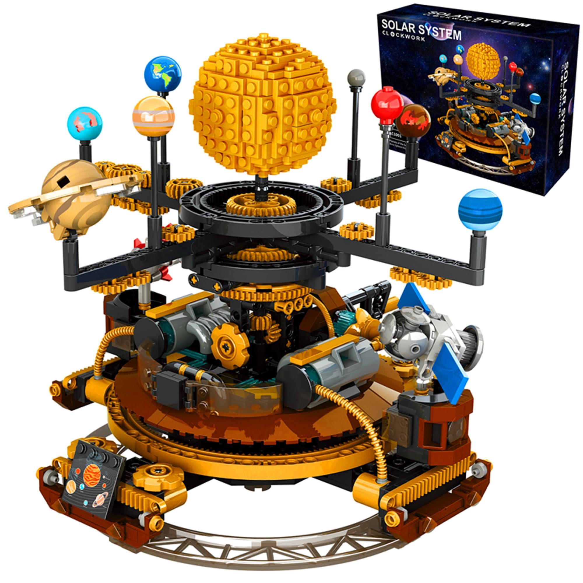 Amazon.com: Spinning Solar System Building Blocks Planet Set, STEM